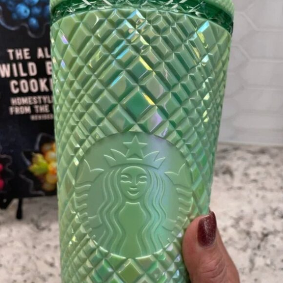 iridescent mint jade green starbucks summer 2024 tumbler - Picture 5 of 6